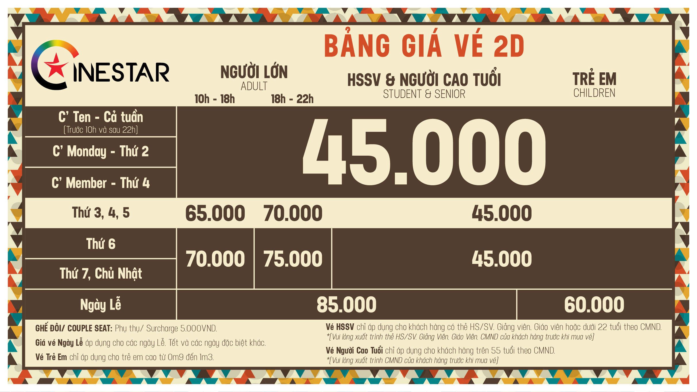 CINESTAR - Hệ thống Rạp chiếu phim giá rẻ, hiện đại bậc nhất
